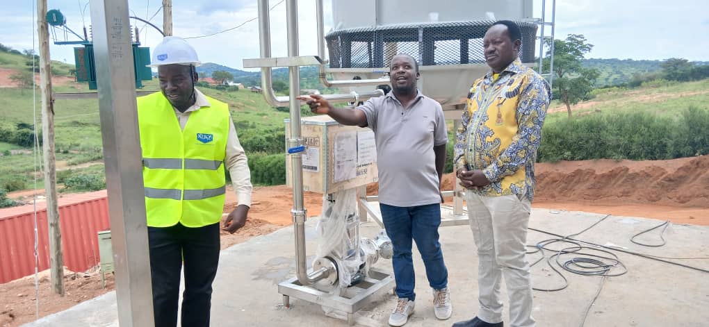 Area MP Nyabushozi County Hon. Wilson Kajwengye also a member of RUKO Board being taken through a guided tour of RUKO Dairies Plant by CEO - DR. Nathan Ruhinda and Production Manager
